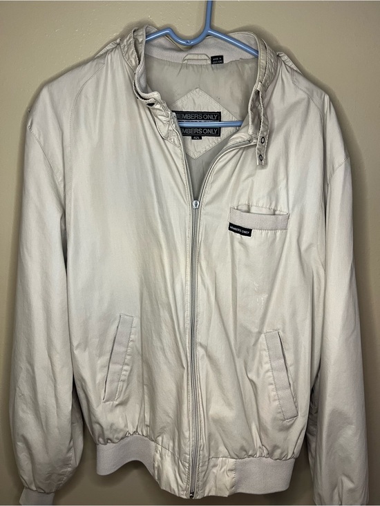 Members Only Other - Members Only light tan Lightweight Bomber Jacket